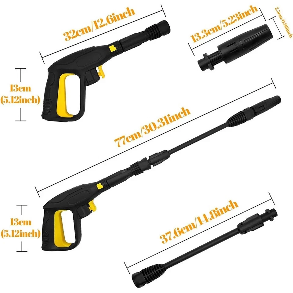 Pressure Washer Trigger Gun & Jet Lance Replacement For Karcher K2 K3 K4 K5 K7 - Image 2 of 4