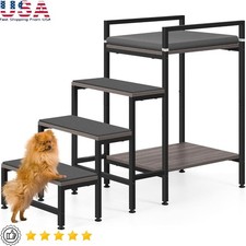 Pet Stairs Dog Steps Multi-Purpose Window Perch Non-Slip Furniture Cats New