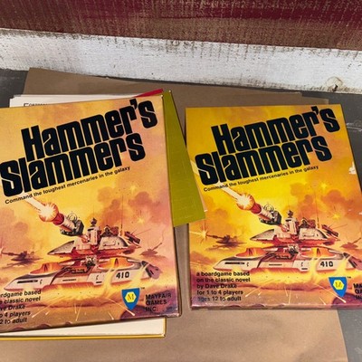 2-1984 Hammer's Slammers - Mayfair Games - Vintage -Great Condition - Incomplete