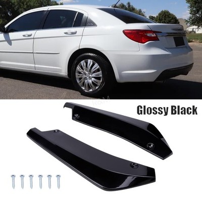 For Chrysler 200 300 Black Rear Bumper Lip Spoiler Splitter Diffuser Canard