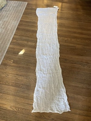 Bella Notte Linen Whisper XS White Scarf NEW