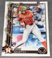 2025 TOPPS HOLIDAY CAM SMITH CHRISTMAS LIGHTS AROUND NECK VARIATION RC SP ASTROS