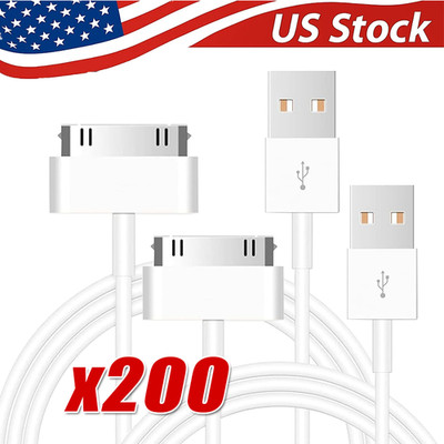 3FT 30 pin USB Charging Data Cable Cord for iPad 1/2/3 iPod Nano 1-6 LOT