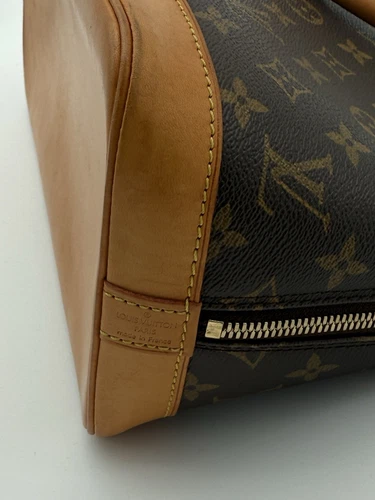 Louis Vuitton Alma Shoulder Bag PM Brown Canvas/Leather - Picture 6 of 23