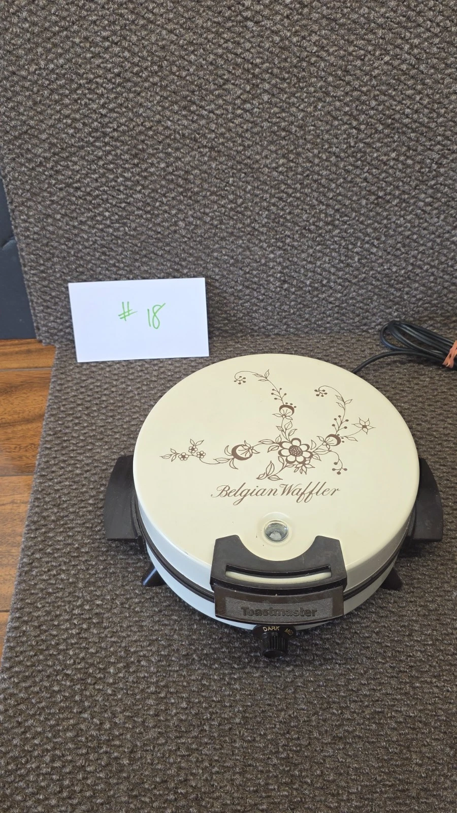 VTG Toastmaster Belgian Waffler Waffle Maker Floral Design TESTED
Opens in a new window or tab