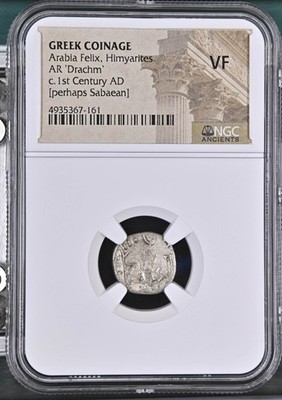 1st Century AD Arabia Felix Himyarite Kingdom AR Drachm NGC VF