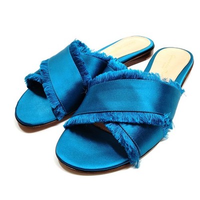 Gianvito Rossi Sandals Women Light Blue Silk 4153083