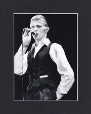 8X10" Matted Print Picture Men's Fashion Designer: Ola Hudson, David Bowie 1976 8X10" Matted Print Picture Men's Fashion Designer: Ola Hudson, David Bowie 1976