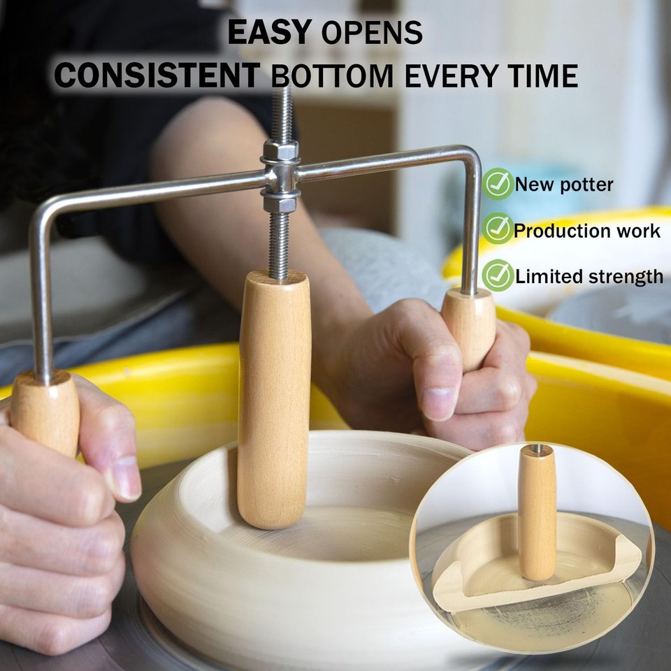 Ceramic Pot Cup Mouth Opener Tool Adjustable Depth Thickness Pottery ...