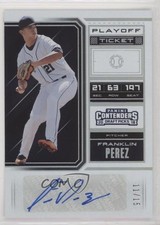 2018 Panini Contenders Draft Picks Playoff Ticket 11/15 Franklin Perez Auto 0c6