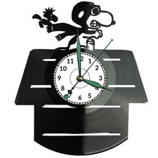 Snoopy Wanduhr Uhr Geschenk Geburtstag Urlaub Kunst Wohndeko Design Gift
