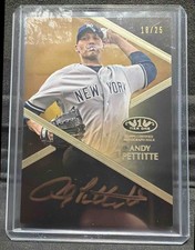 2019 Topps Tier One Andy Pettitte #T1A-AP Bronze Ink 18/25 Auto Yankees