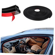 Car Door Rubber Seal Strip, Car Weather Stripping, Double Layer L Shape 10M