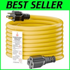 15FT NEMA 5-15P 15-AMP Male to NEMA 5-15R/5-20R/6-15R/6-20R