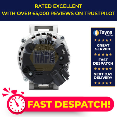 Alternator fits CITROEN C4 SPACETOURER THP 1.6 2018 on NAPA 1611627580 Quality