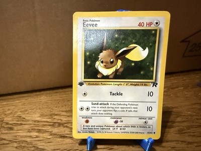 First 1st edition  Wizards of the Coast WotC Team Rocket Eevee 55/82  English