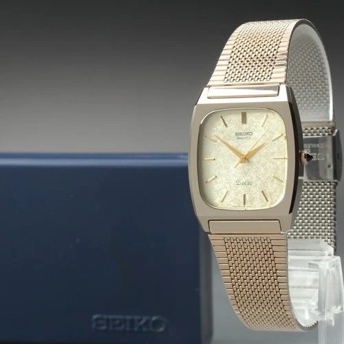 [Near MINT++ w/Case] SEIKO Dolce 5931-5341 Quartz Vintage Gold 30mm Men's Watch