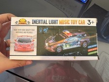 3D Music Flashing Light-up Car Electric Automatic Toy Children Kid Gift /Red