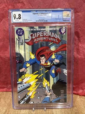 Superman Adventures #1 CGC 9.8 Graded RARE 1st App issue Comic Dc New Slab