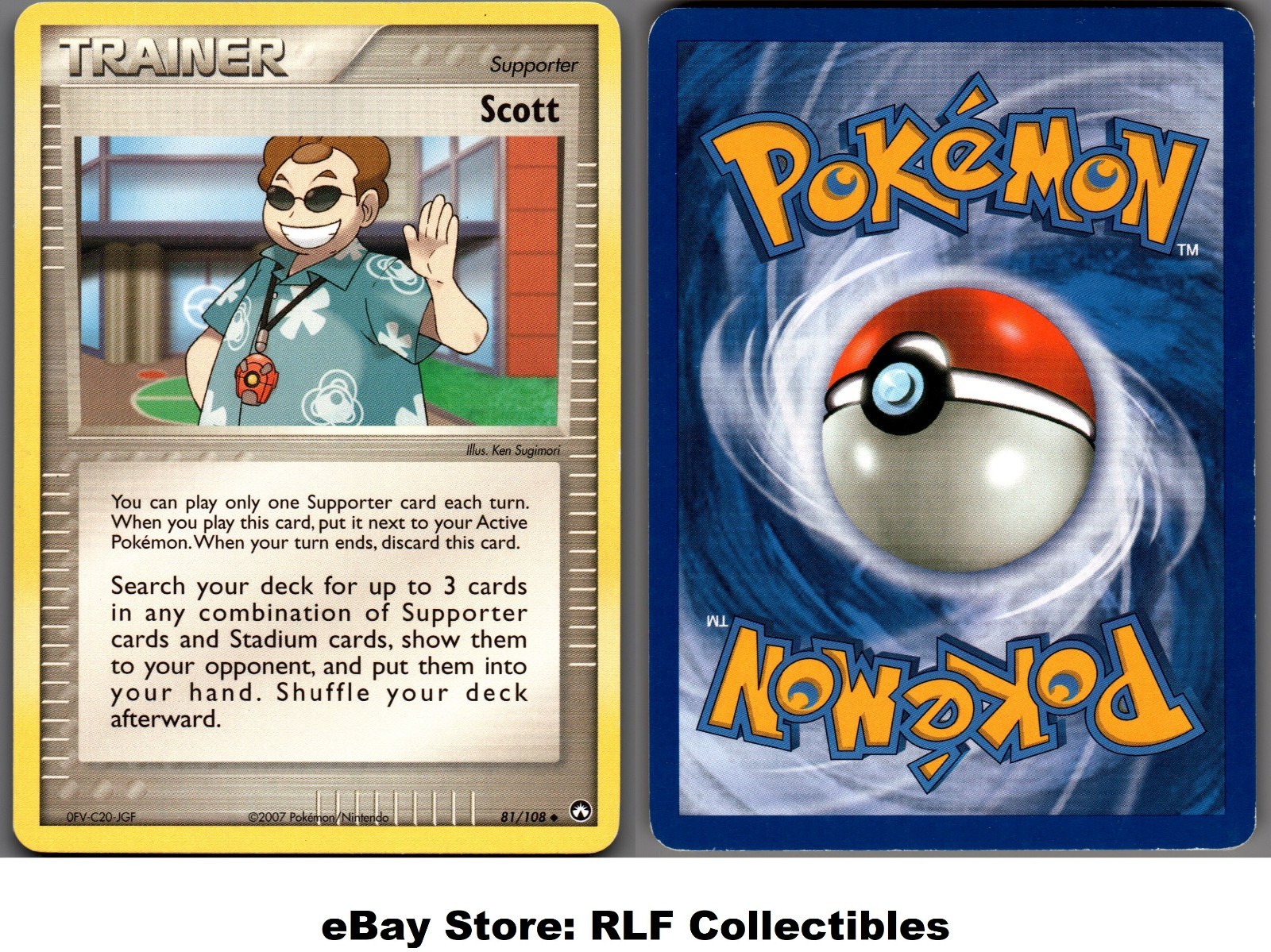 2007 Pokemon, EX Power Keepers, #81/108 Scott, Uncommon (b)
