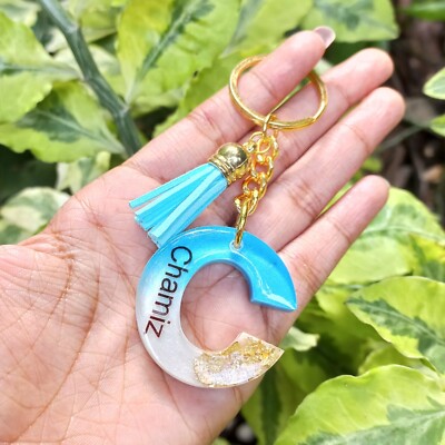 key tag key chain letter lovers customized A-Z Initials English - Main Image