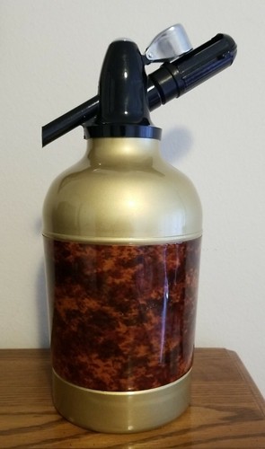 Vintage 60's Soda Siphon Seltzer Metal Kraftware Israel