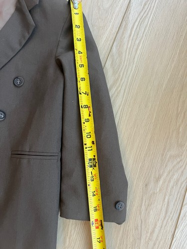 Boys Set Dress Suit Jacket Pants Brown Taupe Size 6 - Picture 13 of 13