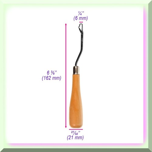 Komfort-Riegelhaken aus Holz - perfekt für verriegelte Teppiche und Gitterprojekte mit einem - Bild 3 von 6