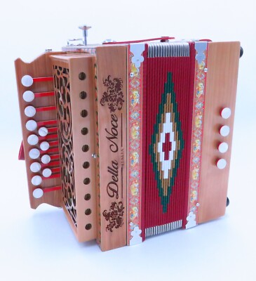 Walnut Organetto 4 bass 13 keys mod. Teramo Accordion Accordion Speakerphone