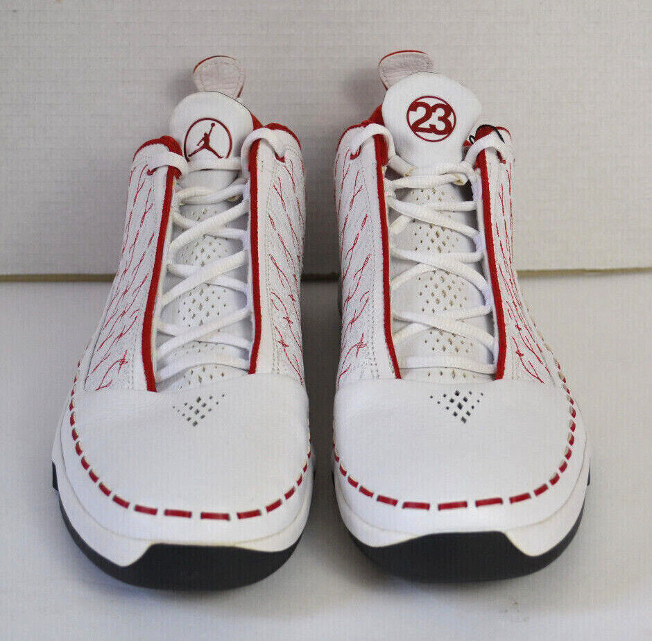 Size 10.5 - Air Jordan 23 OG Low White Varsity Red for sale online