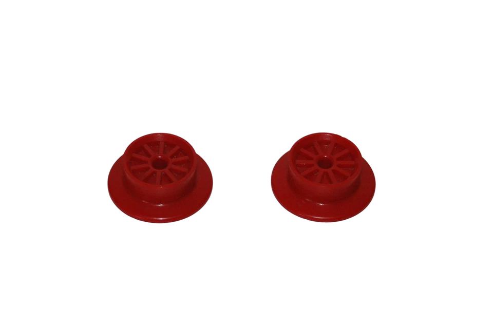 2 Lego® train 12V chemin de fer voie ferrée Roue pour axe sans connecteur ROUGE - Photo 1/1