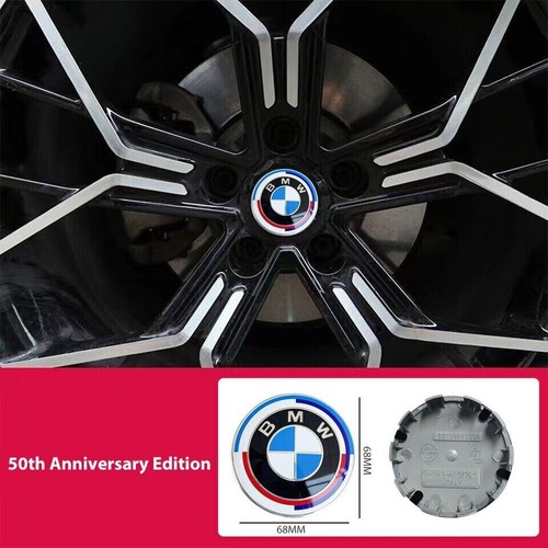 Juego de 7 insignias tapas centrales emblema bmw 50 aniversario 82 mm 82 mm 4x68 mm 45 mm - Imagen 10 de 12