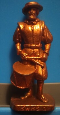 Soldat Kinder Metall Swiss 3 Kupfer
