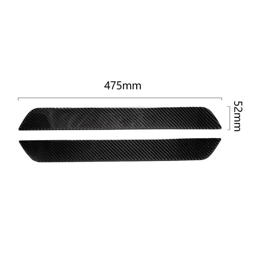 2X Tapicería de panel de umbral de puerta delantera de fibra de carbono para Tesla Modelo 3/Y 2017-2022 - Imagen 5 de 12