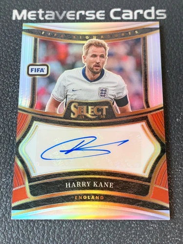 2024-25 Panini Select FIFA Signatures Auto Silver Prizm Harry Kane England