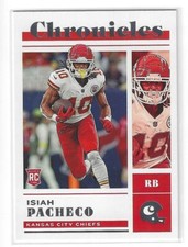 ISIAH PACHECO 2022 PANINI CHRONICLES ROOKIE RC KANSAS CITY CHIEFS $1.99 ROOM