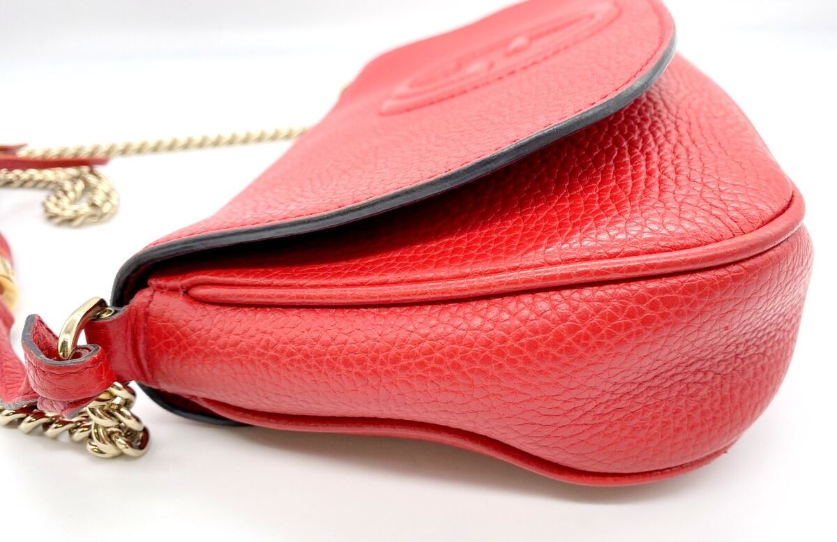 Gucci Soho Disco GG Red Tassel Chain Crossbody Bag 536224 | eBay Gucci Soho Disco GG Red Tassel Chain Crossbody Bag 536224 | eBay