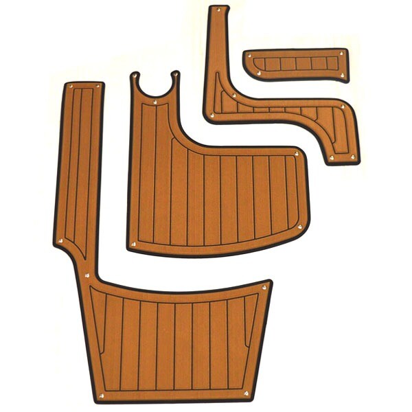 Larson Boat Snap In Floor Mats 8175-0890 | Camel Non-Skid (Set of 4)