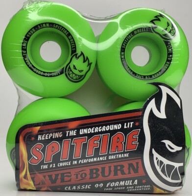 Spitfire Live To Burn Scorchers 53MM Skateboard Wheels 99a