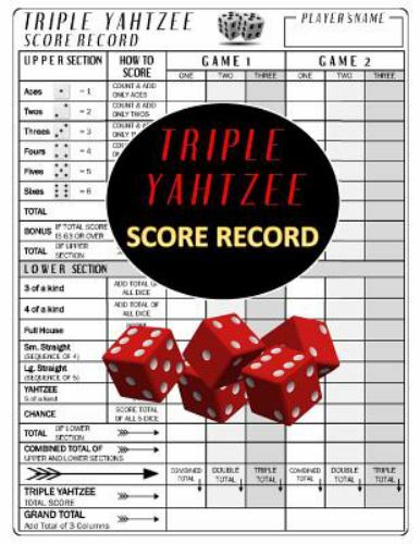free triple yahtzee online games free yahtzee score sheets but with