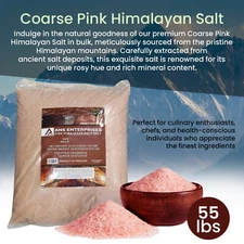 55lbs Bag Natural Mineral KOSHER Premium Fine Grain Pink Himalayan Salt Bulk