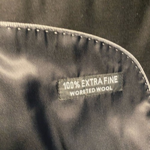 John Alexander 100% Worsted Wool Black Suit Jacket Blazer 46R - Picture 6 of 10