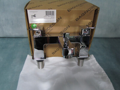 BAGNODESIGN Kudos Cube BDM-CUB-335-CP Deckmontage Badewanne Dusche Mischbatterie 