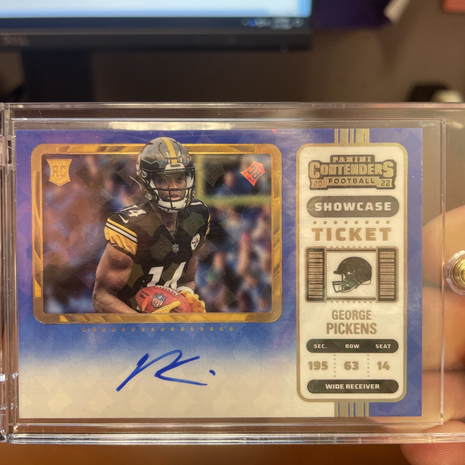 2022 Contenders George Pickens Variation SP Rookie Ticket Autograph On Card Auto