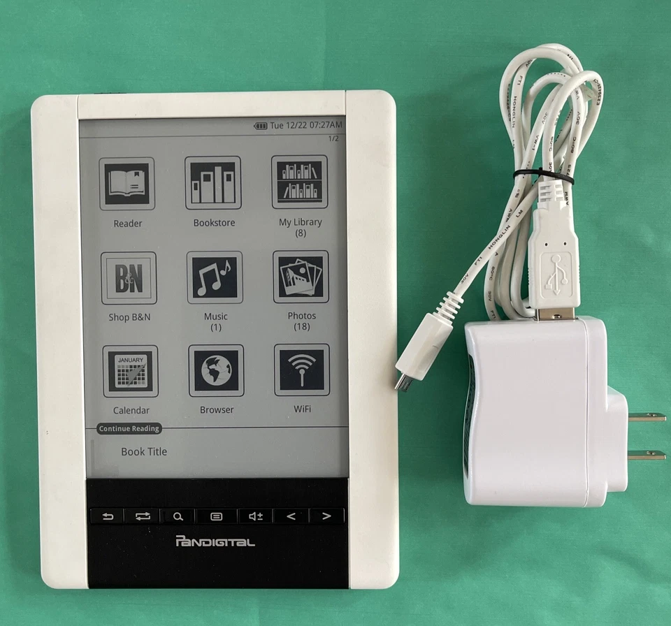 Pandigital Novel PRD06E20WWH8 2GB, Wi-Fi, 6in-Ultra-Long Battery Life ————27 - Image 2 of 4