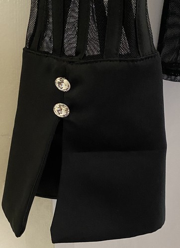 JS Collection Women Black Long Sleeve Blouse Size US 12, UK 14 - Bild 7 von 12