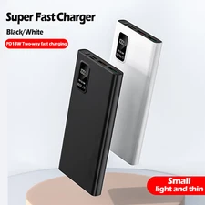 9000000mAh Power Bank Portable Super Fast Charger External Battery PD 18W