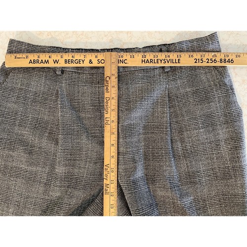 Houndstooth Plaid Black White Ankle Loose High Rise Ann Taylor LOFT Pants XL - Picture 8 of 8