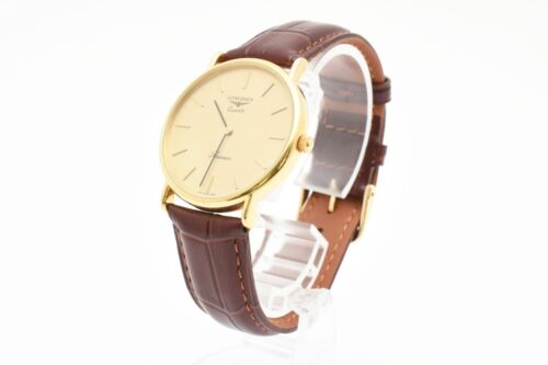 Orologio da polso vintage LONGINES 150.7229 quarzo oro realizzato in cassa svizzera misura:33 mm - Foto 12 di 12