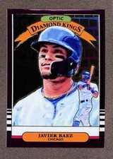 2019 Panini Donruss Optic Diamond Kings Purple Pandora Prizm #22 Javier Baez /99